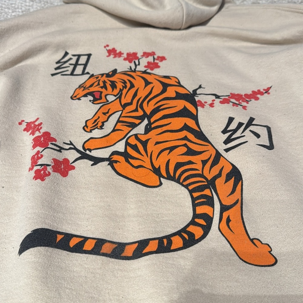 Artist union Men's Tan Hoodie size medium EUC - Picture 8 of 10